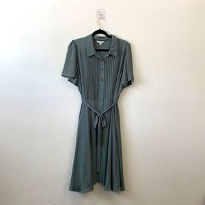 NANETTE LEPORE MIDI SAGE GREEN DRESS 💚